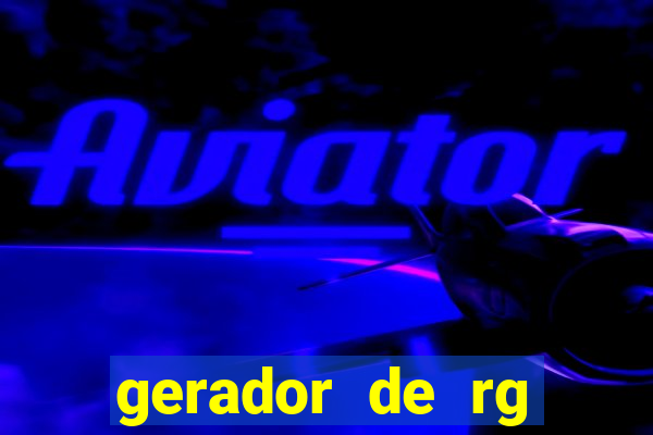 gerador de rg frente e verso